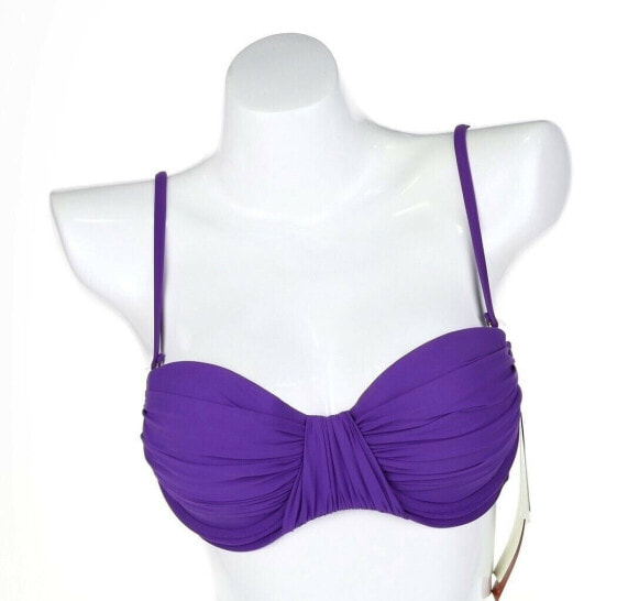 Gottex Contour Womens Swimwear Royal Purple Strap Bikini Top Size 8