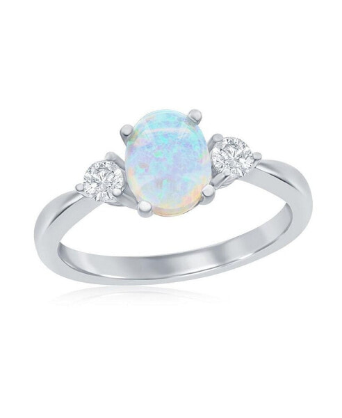 Кольцо Caribbean Treasures Oval Opal CZ