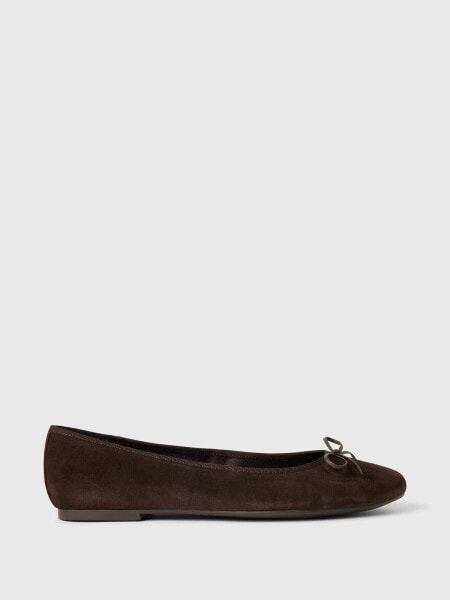 Suede Ballet Flats