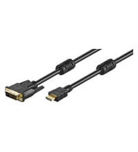 Wentronic 51881 - 1.5 m - HDMI - DVI-D - Male - Male - Straight