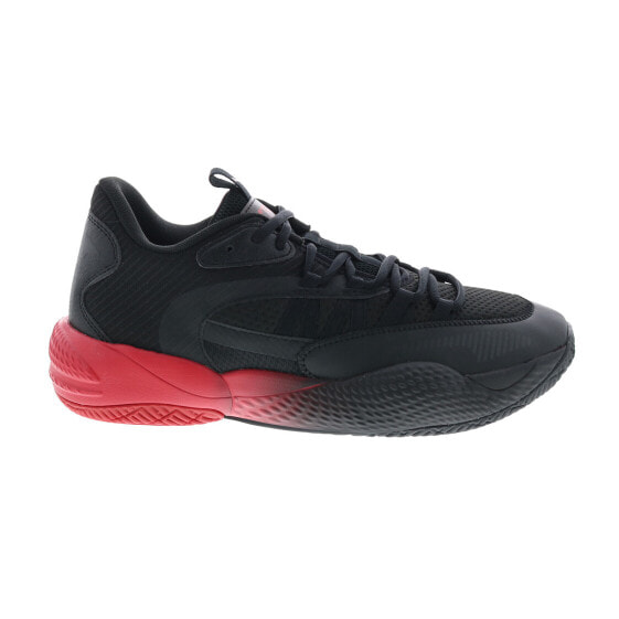 Puma Court Rider 2.0 Batman Mens Black Canvas Athletic Basketball Shoes