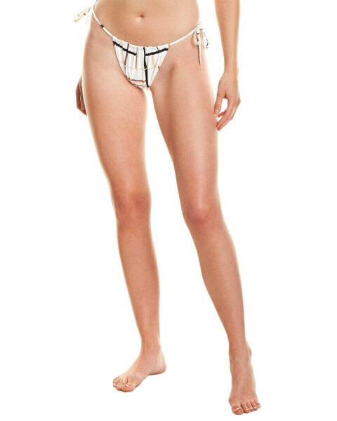 Weworewhat Ruched String Bikini Bottom Women's