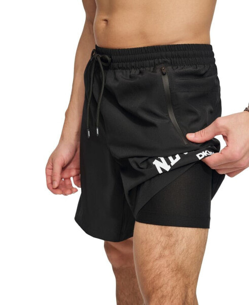 Плавки мужские DKNY Core Arch Logo Stretch 7" Volley Shorts
