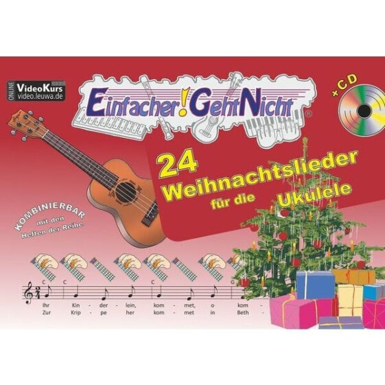 LeuWa-Verlag 24 Weihnachtslieder Ukulele