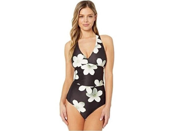 LAUREN RALPH LAUREN 259258 Women's Twist Back Halter One Piece Swimwear Size 12