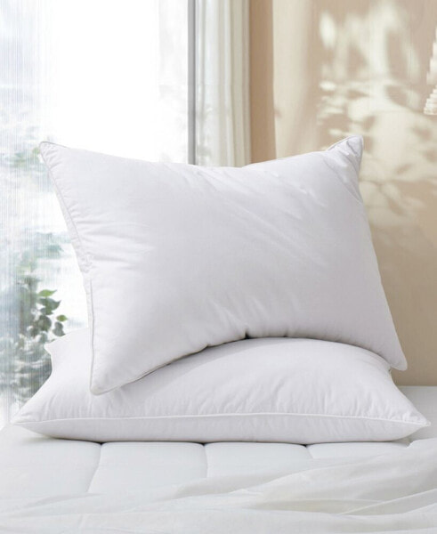 Medium Firm Goose Down Feather Pillow, Standard