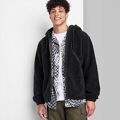 Men's Regular Fit Hooded Zip-Up Sweatshirt - Original Use Black XL