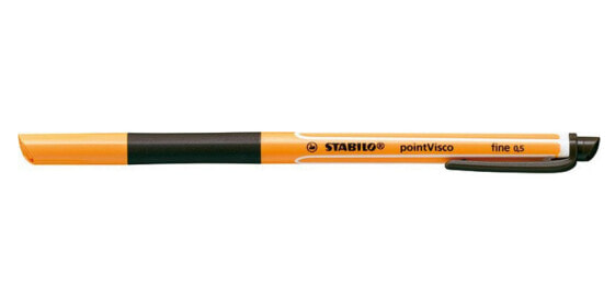 STABILO pointVisco - Capped gel pen - Black - Black - Orange - Fine - Round - Medium