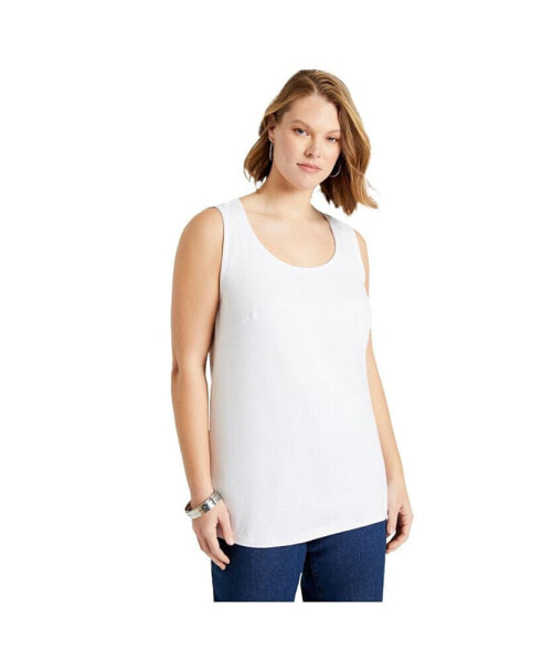 Plus Size June + Vie Scoopneck One + Only Tank Top