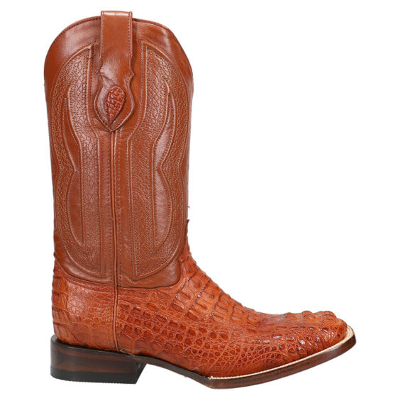 Ferrini Caiman Square Toe Cowboy Mens Brown Casual Boots 10493-02