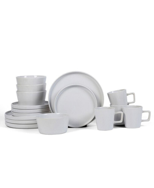 Набор посуды из керамики Stone Lain Celina, 16 предметов, сервировка на 4 персоны