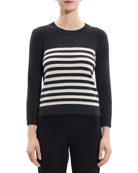 Theory Shrunken Crew Wool Top Women's