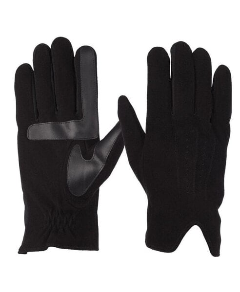 Men's Stretch Suede 3-Draw Touchscreen Gloves