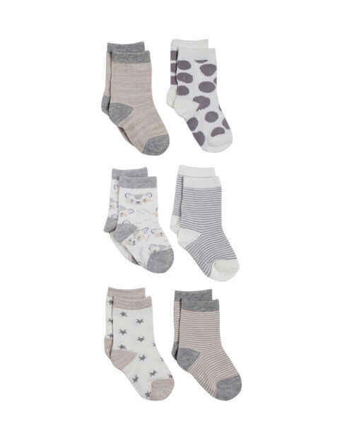 Dream Baby Boy or Baby Girl 6 Pack Socks in Giftbox