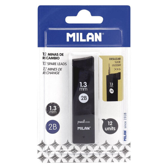 MILAN Blister Pack 1 Tube 12 Spare Leads 1.3 mm Hb