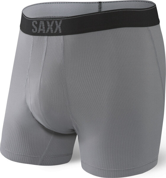 SAXX QUEST BOXER BR FLY DARK CHARCOAL II M