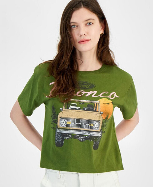 Juniors' Ford Bronco Graphic T-Shirt