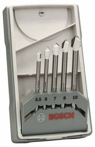 Bosch 2 608 587 170 - Drill - Drill bit set - Hard ceramic,Soft ceramic wall tile - 5.5 / 6.0 / 7.0 / 8.0 / 10.0 mm - 5 pc(s)