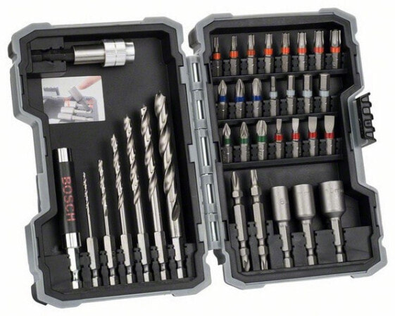 Bosch 2 607 017 327 - 35 pc(s) - Phillips - Pozidriv - Slot - Torx - 2,0/3,0/4,0/5,0/6,0/8,0 mm 6/8/10 mm - 160 mm - 106 mm - 46 mm