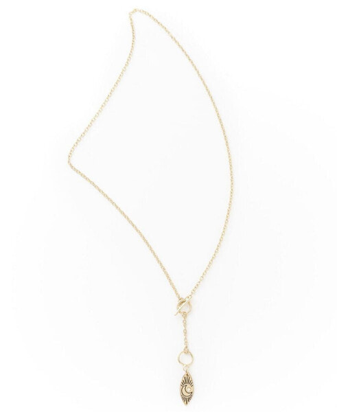 Gold-Tone Moon Necklace