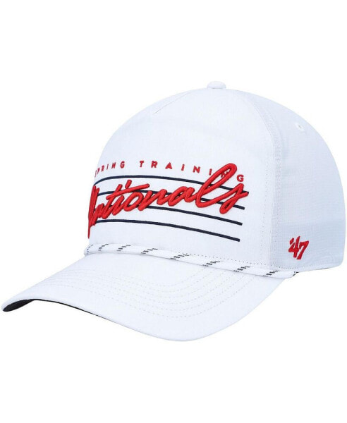 Men's White Washington Nationals Downburst Hitch Snapback Hat