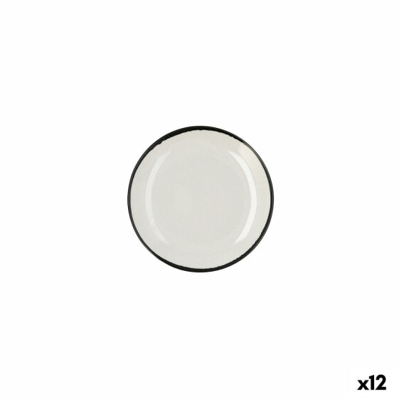 Тарелка плоская Ариана Витал Фило Керамическая Белая Ø 18 см (12 штук)