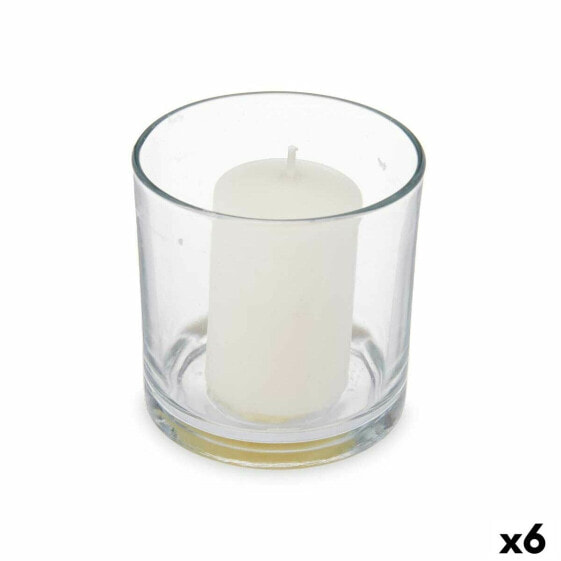 Ароматизированная свеча 10 x 10 x 10 cm (6 штук) Стакан Хлопок