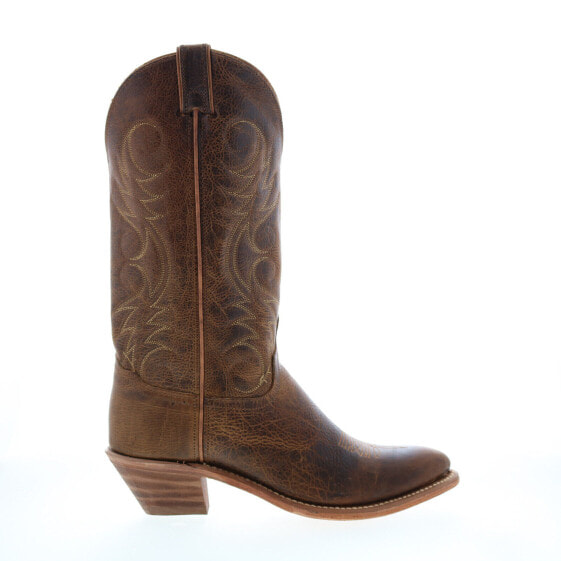 Abilene Boots 9172 Womens Brown Leather Slip On Cowboy Western Boots