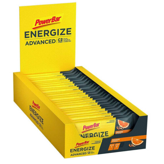 Энергетические батончики Powerbar Energize Advanced 55 г 15 штук апельсиновый вкус