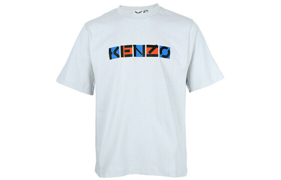 KENZO SS21 Logo印花图案圆领短袖T恤 男款 灰色 送礼推荐 / Футболка KENZO SS21 LogoT 5TS0594SK-93