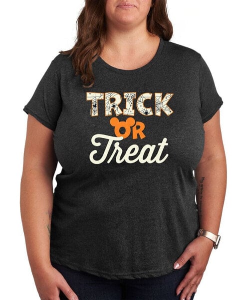 Trendy Disney Trick or Treat Plus Size Graphic T-shirt