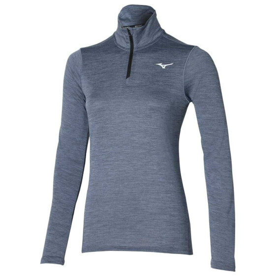 MIZUNO Impulse Core half zip long sleeve T-shirt