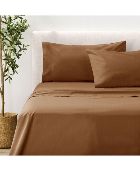 200TC Cotton Percale Sheet Set - Twin, 3 Piece Set