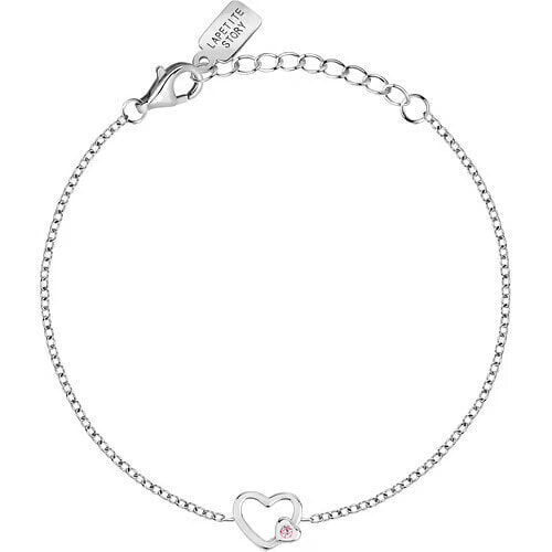 Charming silver bracelet with a heart Silver LPS05AWV06