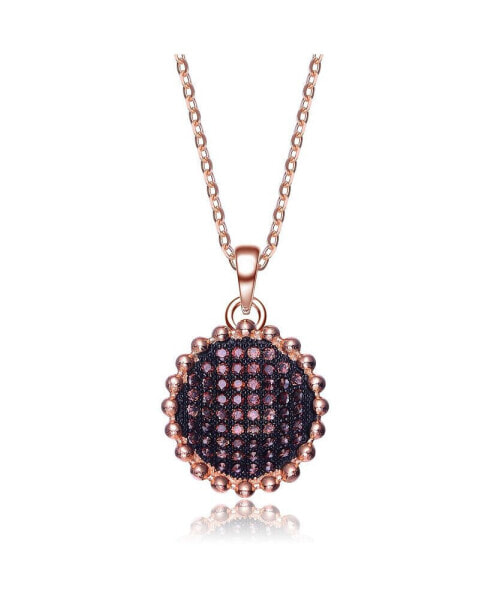 Sterling Silver Cubic Zirconia Round shaped Pendant