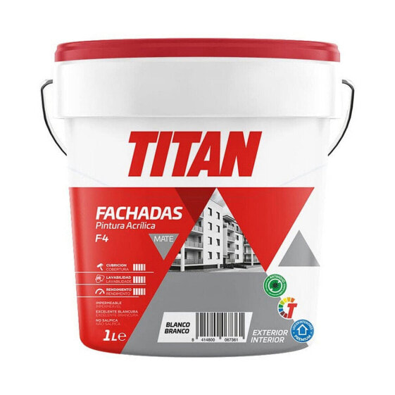 Краска Titan 125670001 125 ml Белый 1 L