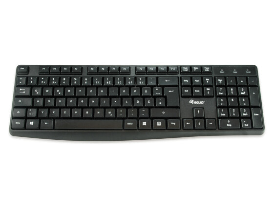 Equip Wired USB Keyboard - Full-size (100%) - USB - QWERTZ - Black