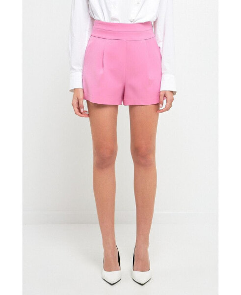 Women's Waist Band Detail Shorts