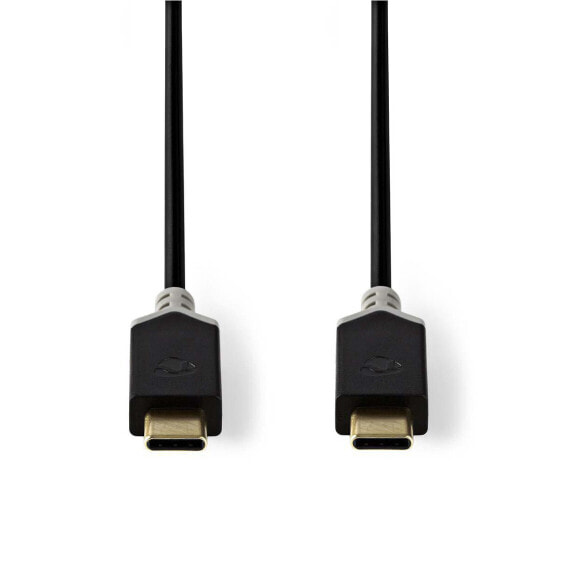 Nedis CCBW64700AT20 - 2 m - USB C - USB C - USB 3.2 Gen 1 (3.1 Gen 1) - 5000 Mbit/s - Black