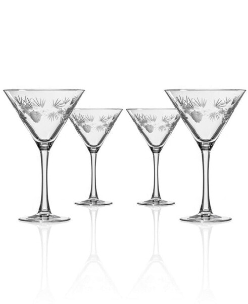 Icy Pine Martini 10Oz - Set Of 4 Glasses