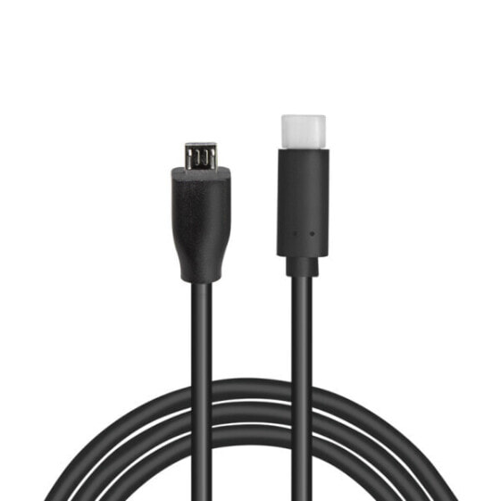 LogiLink USB 2.0 Kabel C/m zu Micro-USB/m 0.5m schwarz - Cable - Digital