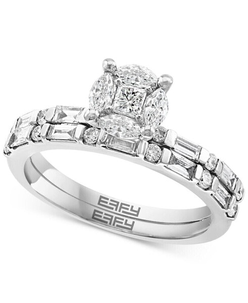 Кольцо EFFY Diamond Cluster Bridal Set