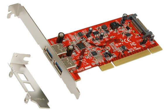 Exsys EX-1092 - PCIe - USB 3.2 Gen 1 (3.1 Gen 1) - Silver - PC - CE / FCC / WEEE - Renesas uPD720202