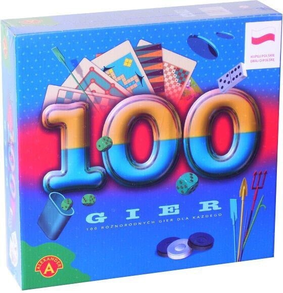 Настольная игра для компании Alexander Zestaw 100 игр 100 грамм - 0376