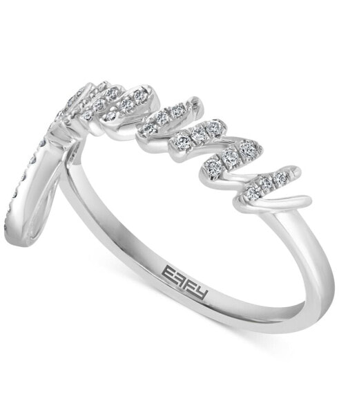 EFFY® Diamond Zodiac Gemini Ring (1/8 ct. t.w.) in Sterling Silver