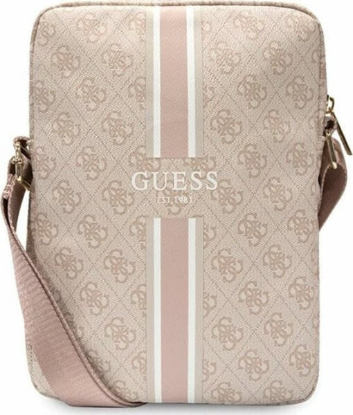 Etui na tablet Guess Guess 4G Stripes Tablet Bag - Torba na tablet 10" (Różowy)