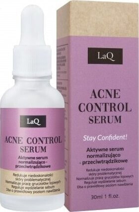 LaQ LaQ Acne Control Serum Aktywne Serum normalizująco - przeciwtrądzikowe Stay Confident! 30ml