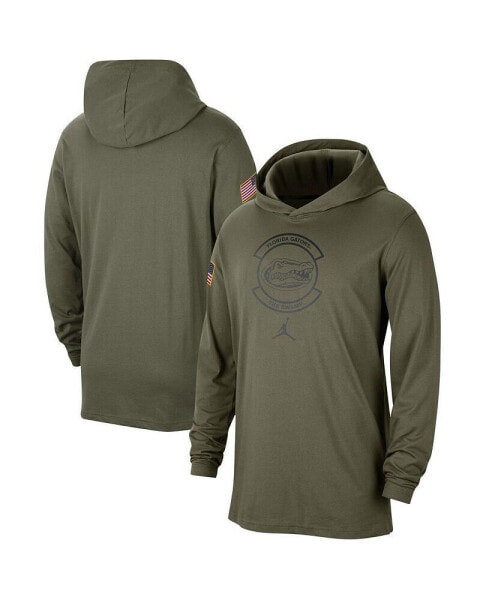 Men's Olive Florida Gators Military-Inspired Pack Long Sleeve Hoodie T-shirt