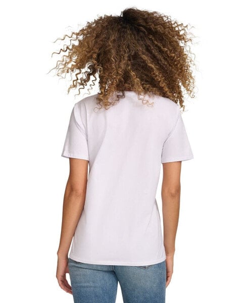 Women's Embroidered Motif T-Shirt