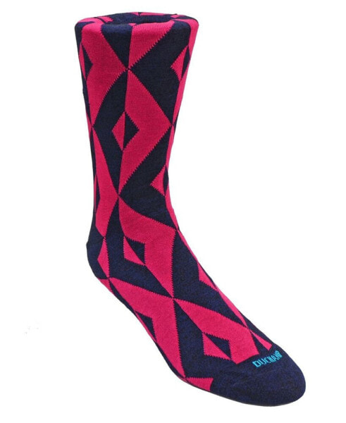 Men's Geometric Design Dress Sock